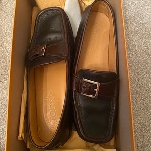 Size 6.5 womens Tod’s loafers.